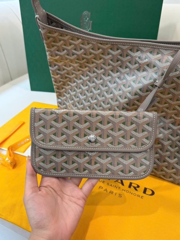 Túi Xách Goyard Boheme Hobo Like Auth Da Bê Họa Tiết Monogram 27x43x14cm (2)