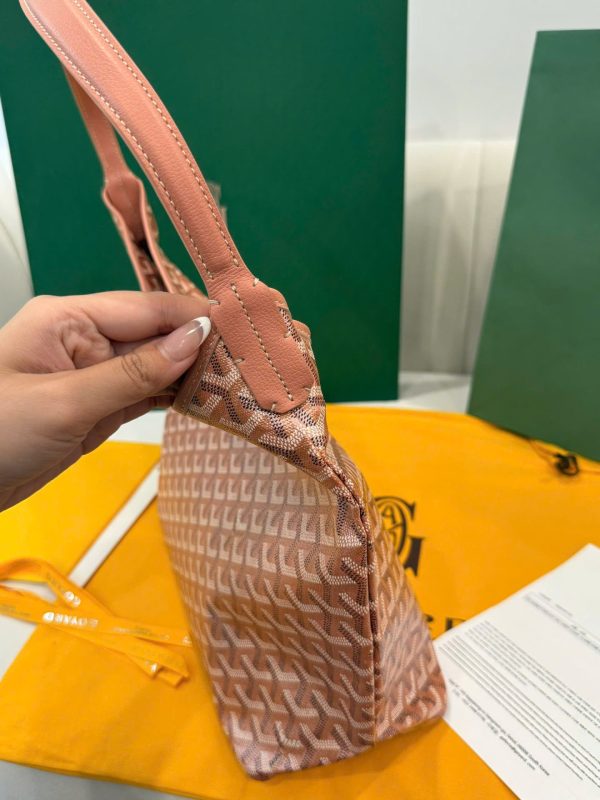 Túi Xách Goyard Boheme Hobo Rep 11 Da Bê Màu Hồng 27x43x14cm (2)