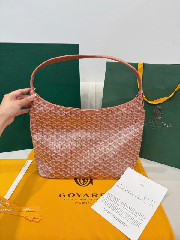 Túi Xách Goyard Boheme Hobo Rep 11 Da Bê Màu Hồng 27x43x14cm (2)