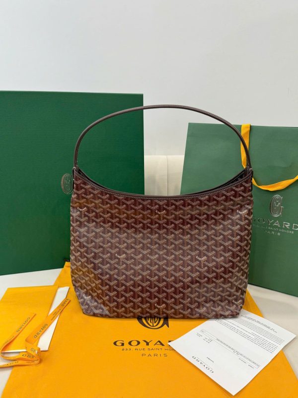 Túi Xách Goyard Boheme Hobo Siêu Cấp Da Bê Màu Đỏ 27x43x14cm (2)