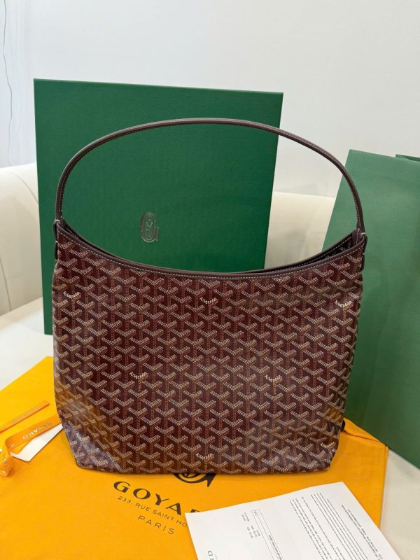 Túi Xách Goyard Boheme Hobo Siêu Cấp Da Bê Màu Đỏ 27x43x14cm (2)
