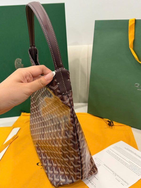 Túi Xách Goyard Boheme Hobo Siêu Cấp Da Bê Màu Đỏ 27x43x14cm (2)