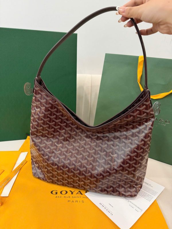 Túi Xách Goyard Boheme Hobo Siêu Cấp Da Bê Màu Đỏ 27x43x14cm (2)
