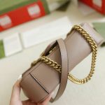 Túi Xách Gucci Marmont Like Auth Nữ Da Bò Màu Be Khoá Vàng 26cm (2)
