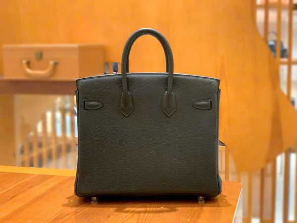 Túi Xách Hermes Birkin Replica Cao Cấp Màu Đen Da Nhập Khẩu 25cm (2)