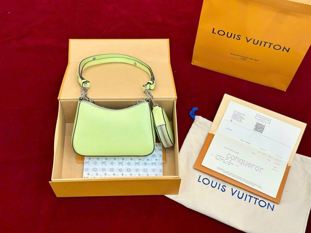 Túi Xách Louis Vuitton LV Marellini Siêu Cấp Nữ Màu Xanh Lá Cây 19x13.5x6 (2)