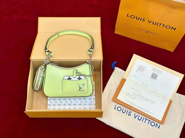 Túi Xách Louis Vuitton LV Marellini Siêu Cấp Nữ Màu Xanh Lá Cây 19x13.5x6 (2)