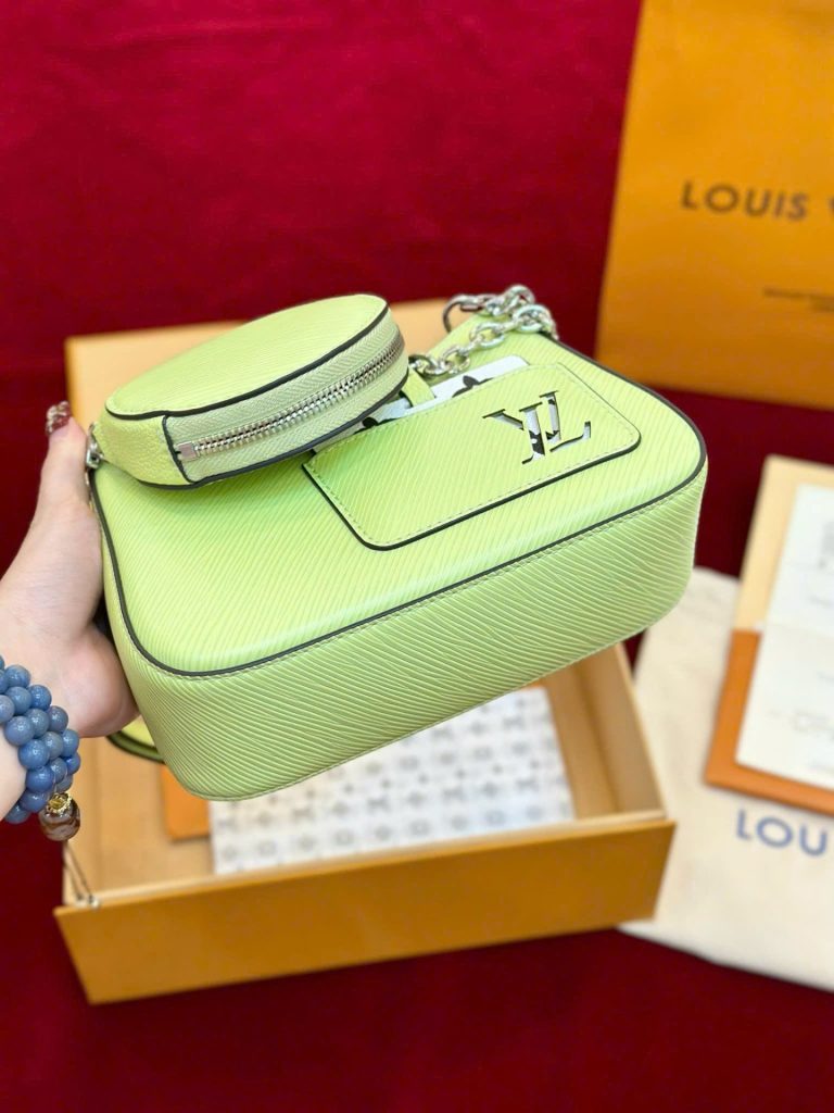 Túi Xách Louis Vuitton LV Marellini Siêu Cấp Nữ Màu Xanh Lá Cây 19x13.5x6 (2)