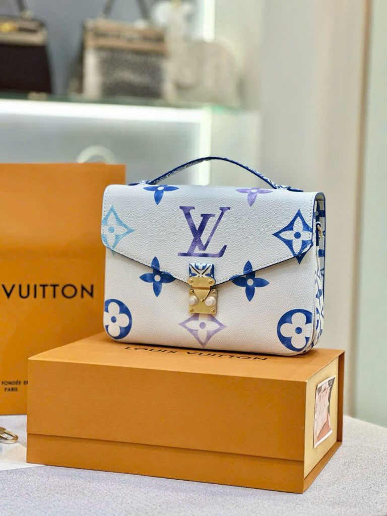 Túi Xách Louis Vuitton LV Metis Siêu Cấp Họa Tiết Monogram Màu Xanh 25cm (2)