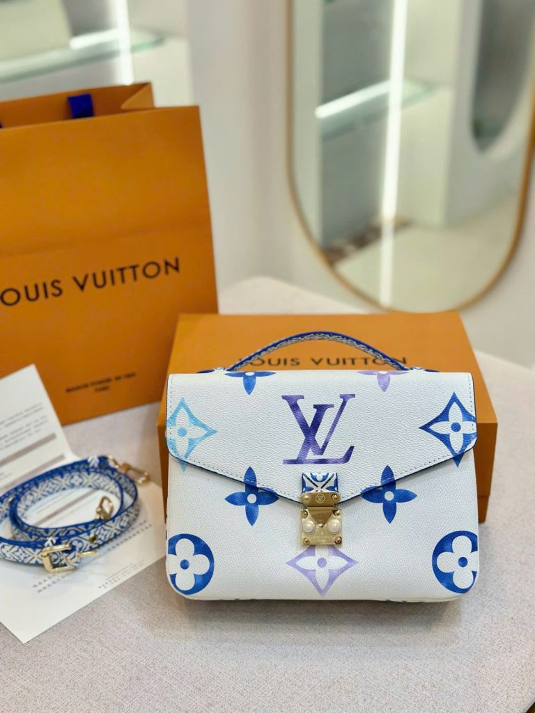 Túi Xách Louis Vuitton LV Metis Siêu Cấp Họa Tiết Monogram Màu Xanh 25cm (2)