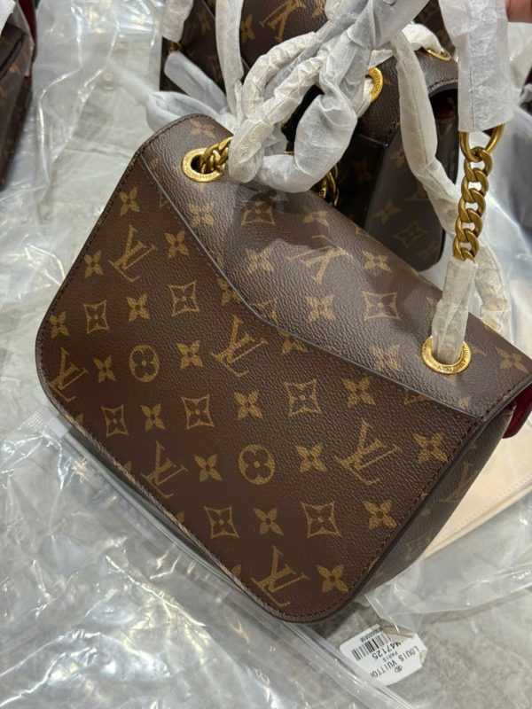 Túi Xách Louis Vuitton LV Passy Like Auth Họa Tiết Monogram Màu Nâu 24x17x12cm (2)