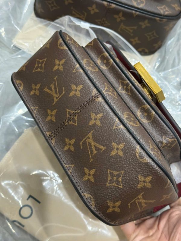 Túi Xách Louis Vuitton LV Passy Like Auth Họa Tiết Monogram Màu Nâu 24x17x12cm (2)