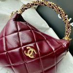 Túi Xách Nữ Chanel Siêu Cấp Màu Đỏ Quai Tết 19cm (2)