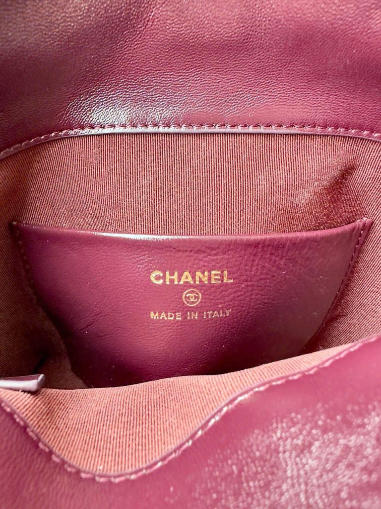 Túi Xách Nữ Chanel Siêu Cấp Màu Đỏ Quai Tết 19cm (2)