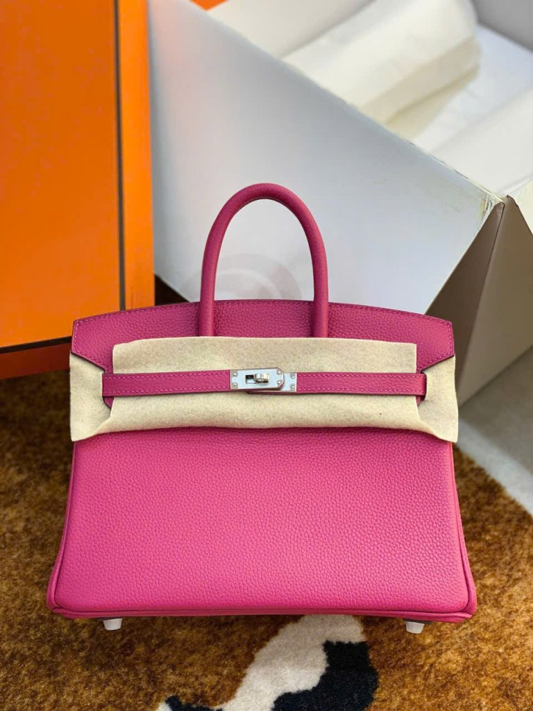 Túi Xách Nữ Hermes Birkin Replica 11 Da Togo Màu Hồng Nhập Khẩu 30cm (2)