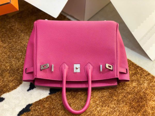 Túi Xách Nữ Hermes Birkin Replica 11 Da Togo Màu Hồng Nhập Khẩu 30cm (2)