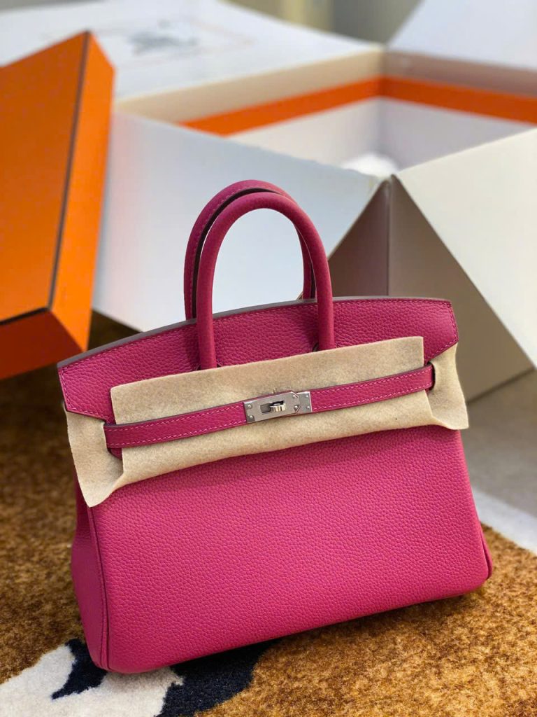 Túi Xách Nữ Hermes Birkin Replica 11 Da Togo Màu Hồng Nhập Khẩu 30cm (2)