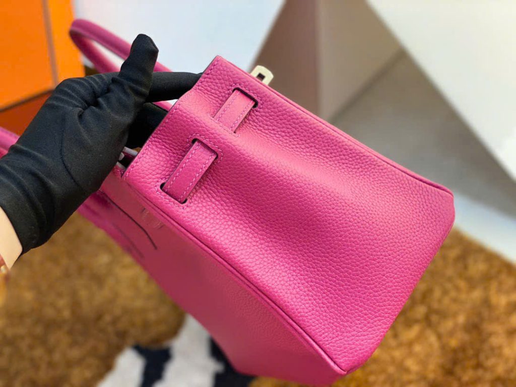 Túi Xách Nữ Hermes Birkin Replica 11 Da Togo Màu Hồng Nhập Khẩu 30cm (2)