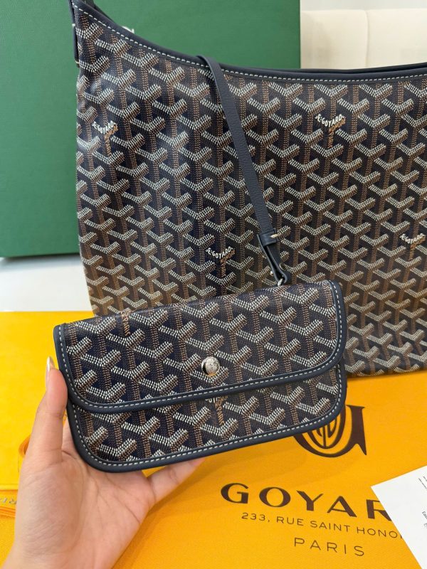 Túi Xách Nữ Siêu Cấp Goyard Boheme Hobo Da Bê Họa Tiết Monogram 27x43x14cm (2)