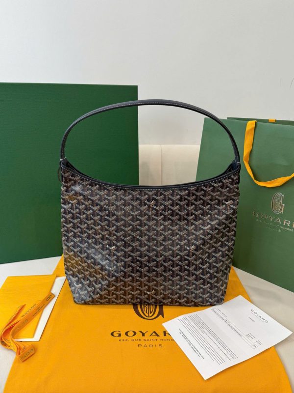 Túi Xách Nữ Siêu Cấp Goyard Boheme Hobo Da Bê Họa Tiết Monogram 27x43x14cm (2)