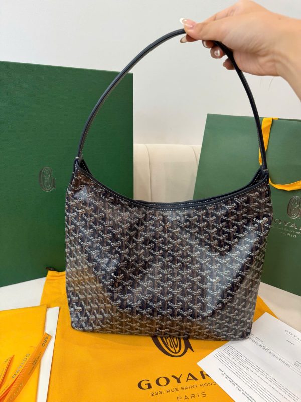 Túi Xách Nữ Siêu Cấp Goyard Boheme Hobo Da Bê Họa Tiết Monogram 27x43x14cm (2)