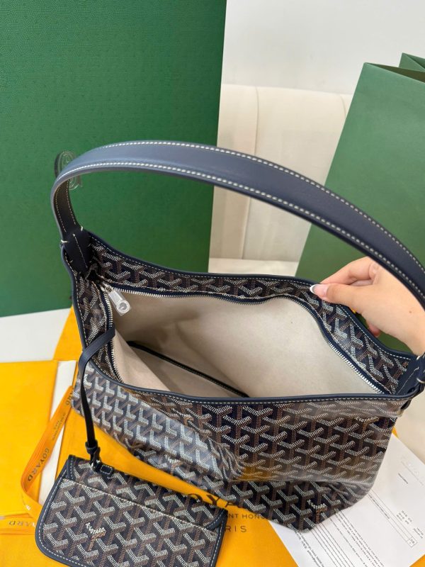 Túi Xách Nữ Siêu Cấp Goyard Boheme Hobo Da Bê Họa Tiết Monogram 27x43x14cm (2)