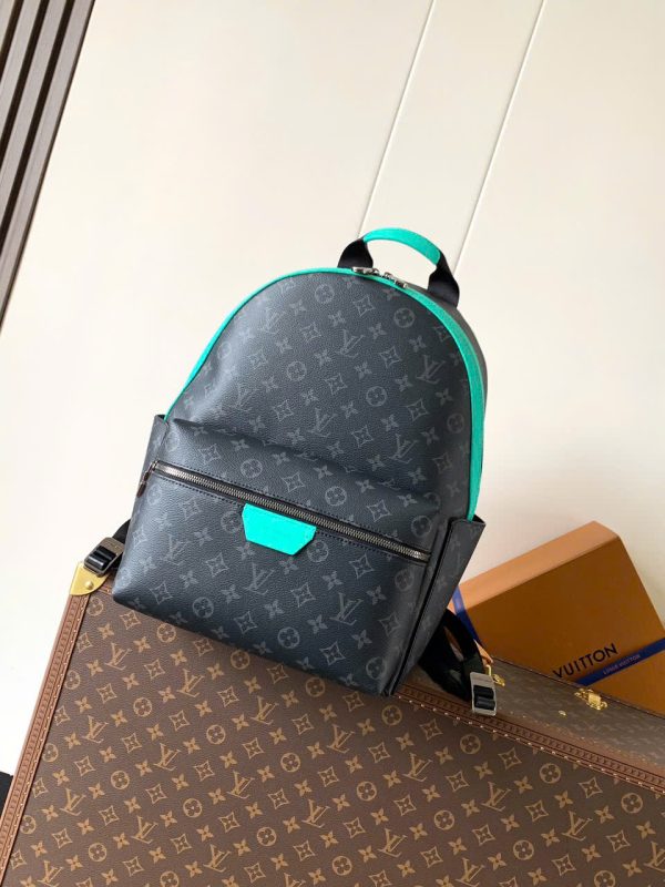 Ba Lô Louis Vuitton LV Discovery PM Siêu Cấp Họa Tiết Monogram Màu Xám 29x38x20cm (2)