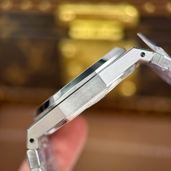 Đồng Hồ Audemars Piguet Royal Oak 15410 Frosted Replica 11 Mặt Xám Máy Cơ Thụy Sỹ Nhà Máy APS 41mm (2)