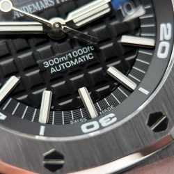 Đồng Hồ Audemars Piguet Royal Oak Offshore Diver 15710 Rep 11 Mặt Đen Dây Kim Loại Xưởng APS 42mm (2)