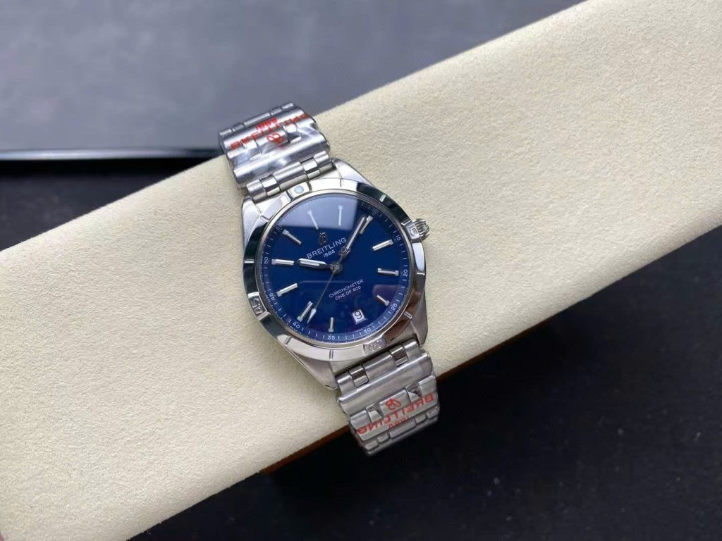 Đồng Hồ Breitling Chronomat Automatic A10380101C1A1 Replica 11 Mặt Xanh Dương Dây Kim Loại 36mm (9)