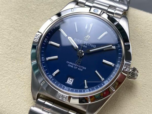 Đồng Hồ Breitling Chronomat Automatic A10380101C1A1 Replica 11 Mặt Xanh Dương Dây Kim Loại 36mm (9)