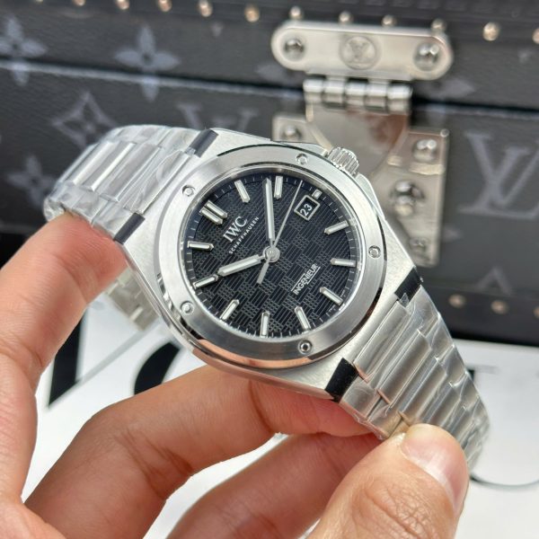 Đồng Hồ IWC Ingenieur Replica 11 Mặt Số Đen Máy Thuỵ Sỹ Nhà Máy V7 40mm (5)