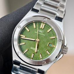 Đồng Hồ IWC Ingenieur Replica 11 Mặt Xanh Lá Cây Máy Thuỵ Sỹ Nhà Máy V7 40mm (5)