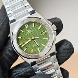 Đồng Hồ IWC Ingenieur Replica 11 Mặt Xanh Lá Cây Máy Thuỵ Sỹ Nhà Máy V7 40mm (5)