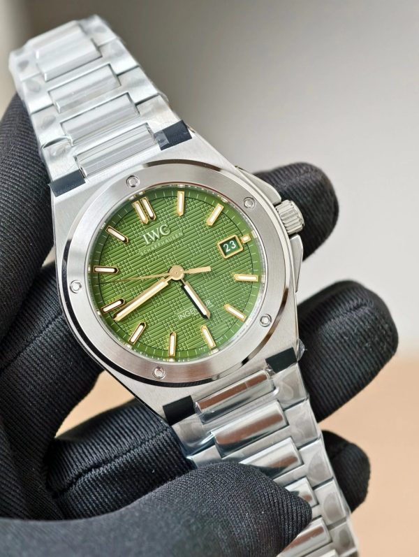 Đồng Hồ IWC Ingenieur Replica 11 Mặt Xanh Lá Cây Máy Thuỵ Sỹ Nhà Máy V7 40mm (5)