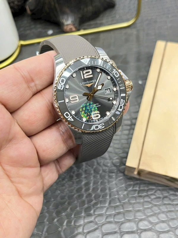 Đồng Hồ Longines HydroConquest Replica 11 Nam Mặt Số Xám Dây Cao Su Xưởng AF 43mm (1)
