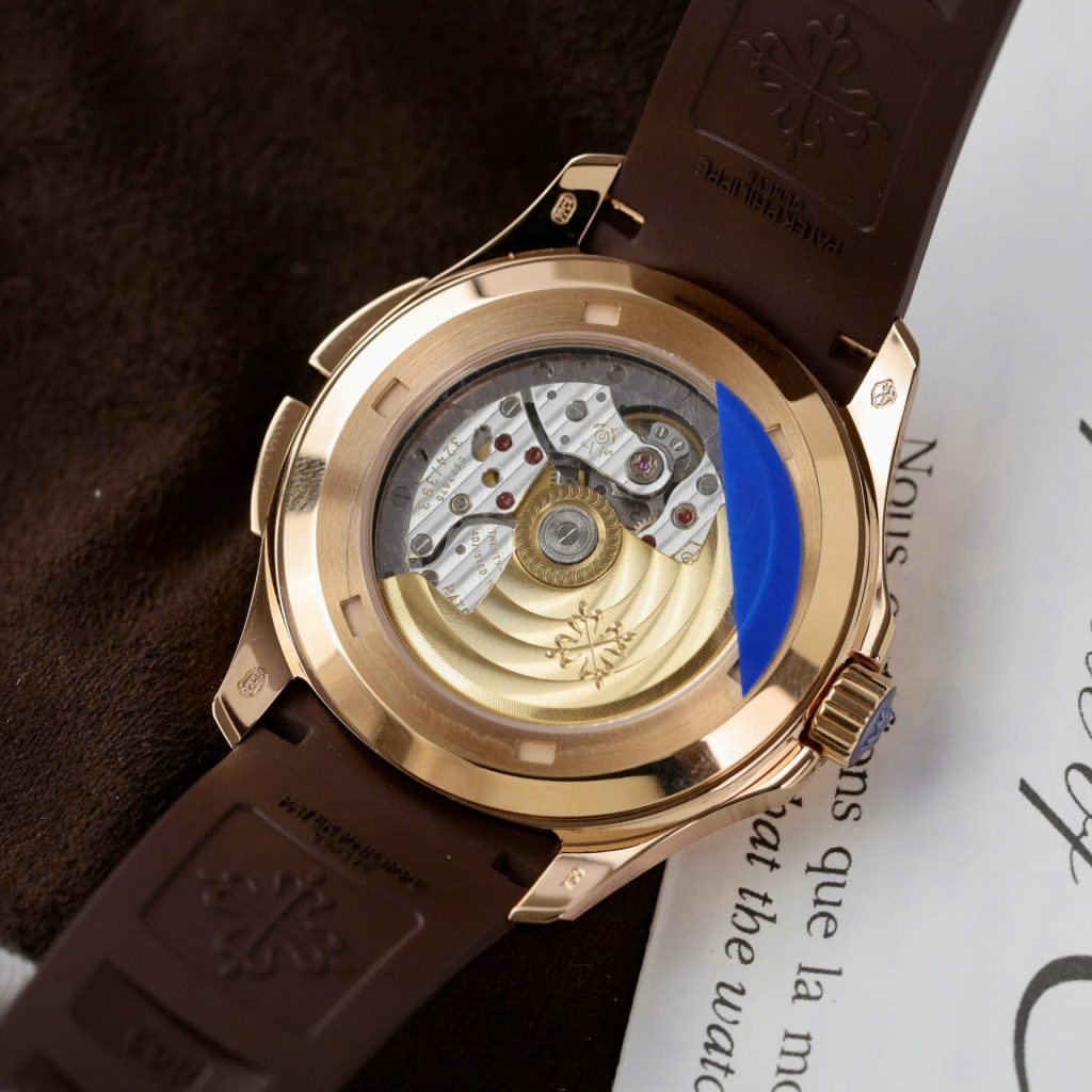Đồng Hồ Patek Philippe Aquanaut 5164R Replica 11 Mặt Nâu Dây Cao Su Xưởng PPF 40 (2)