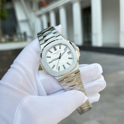 Đồng Hồ Patek Philippe Nautilus 5711 Chế Tác Mặt Trắng Máy Khắc Nhà Máy BBF 40mm (2)