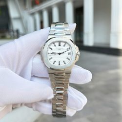 Đồng Hồ Patek Philippe Nautilus 5711 Chế Tác Mặt Trắng Máy Khắc Nhà Máy BBF 40mm (2)
