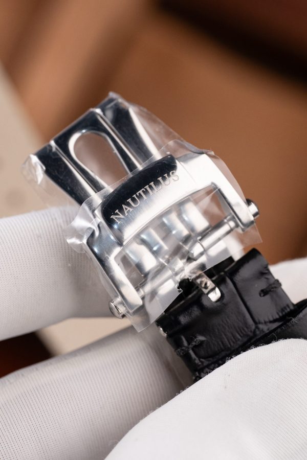 Đồng Hồ Patek Philippe Nautilus 5711 Replica 11 Mặt Xám Dây Da Tinh Chỉnh Xưởng BBF 40mm (2)