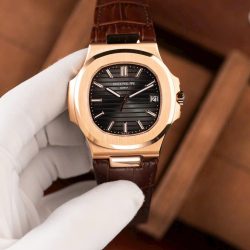 Đồng Hồ Patek Philippe Nautilus 5711R Chế Tác Mặt Xám Dây Da Máy Khắc Xưởng BBF 40mm (2)