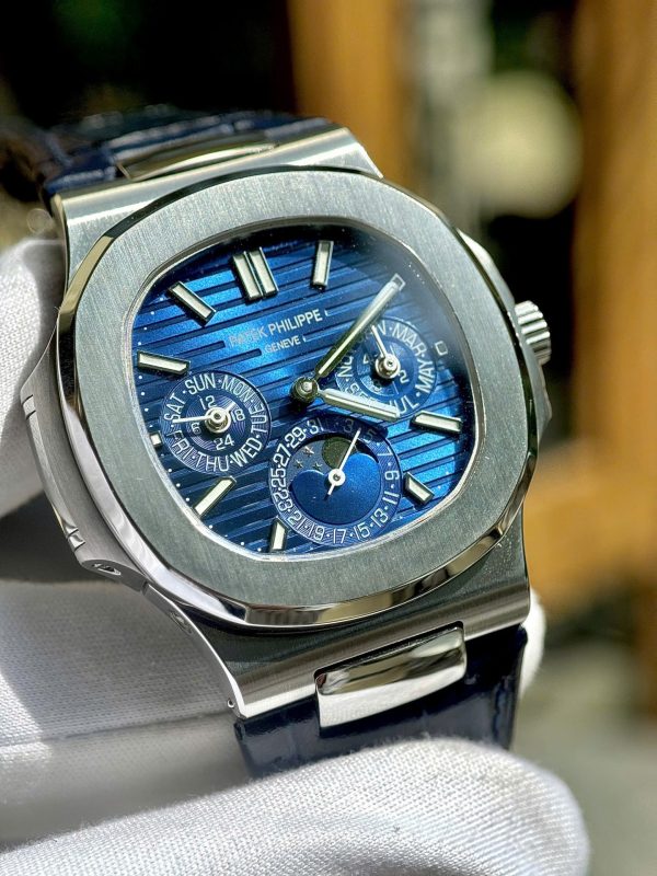 Đồng Hồ Patek Philippe Nautilus 5740G Rep 11 Cao Cấp Nhất Mặt Xanh Blue Xưởng TWS 40mm (7)