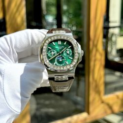Đồng Hồ Patek Philippe Nautilus 5740G Rep 11 Cao Cấp Nhất Mặt Xanh Lá Xưởng TWS 40mm (9)