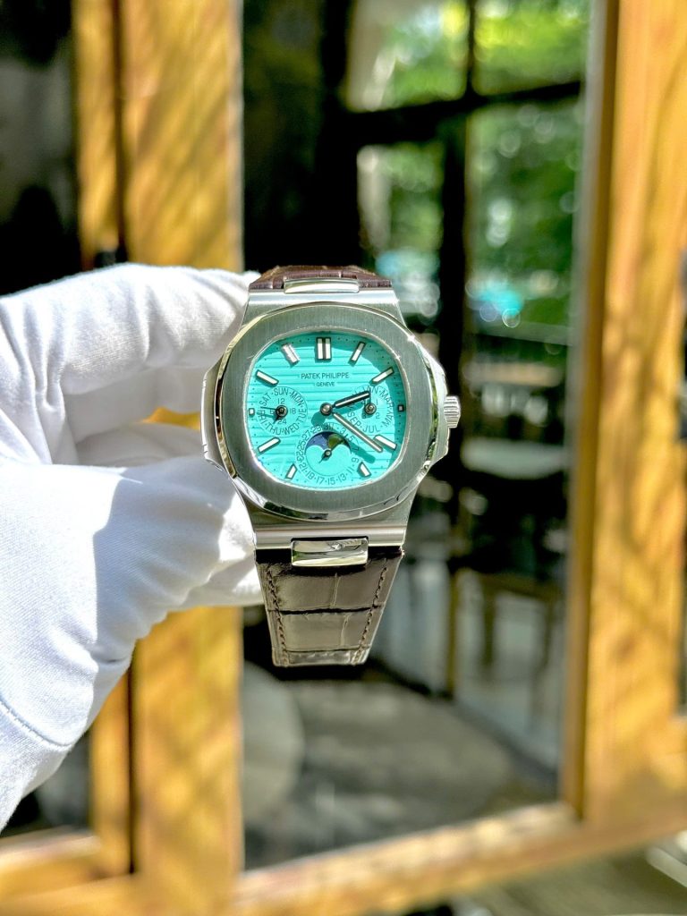 Đồng Hồ Patek Philippe Nautilus 5740G Rep 11 Cao Cấp Nhất Mặt Xanh Tiffany Xưởng TWS 40mm (8)