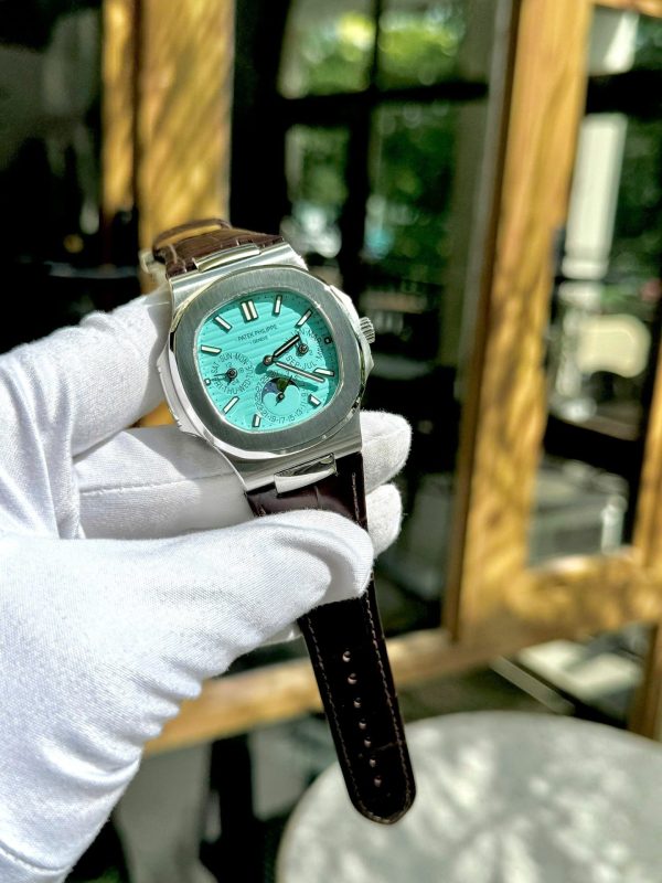 Đồng Hồ Patek Philippe Nautilus 5740G Rep 11 Cao Cấp Nhất Mặt Xanh Tiffany Xưởng TWS 40mm (8)