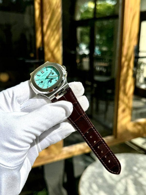 Đồng Hồ Patek Philippe Nautilus 5740G Rep 11 Cao Cấp Nhất Mặt Xanh Tiffany Xưởng TWS 40mm (8)