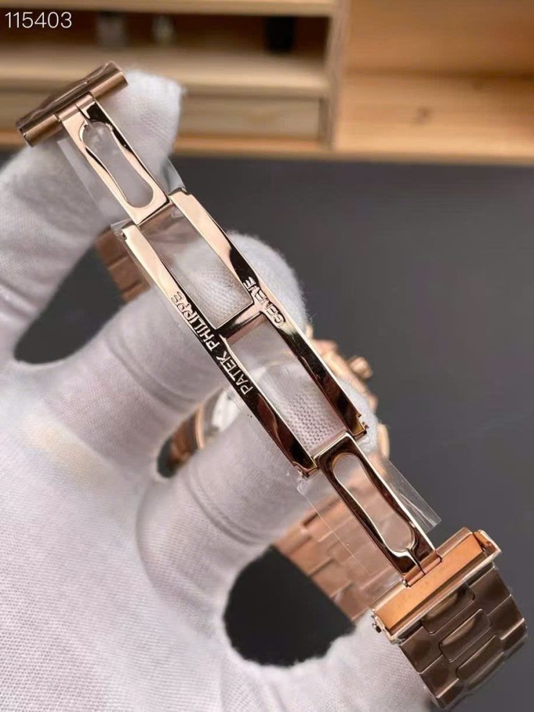 Đồng Hồ Patek Philippe Replica 11 Nautilus 5990 Mặt Xanh Dương Mạ Vàng Hồng 40 (1)