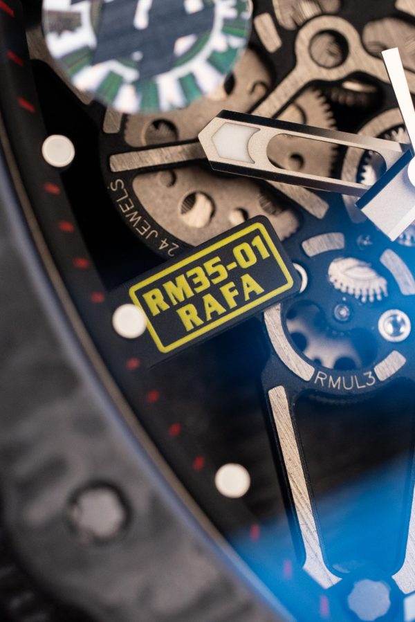 Đồng Hồ Richard Mille Chế Tác RM35-01 Rafael Nadal Màu Đỏ Vỏ Carbon NTPT Xưởng ZF 49,9x43mm (2)