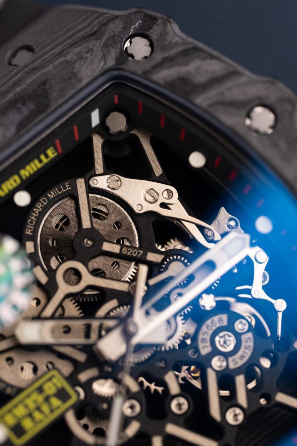 Đồng Hồ Richard Mille Chế Tác RM35-01 Rafael Nadal Vỏ Carbon NTPT Màu Đen Xưởng ZF 49,9x43mm (2)