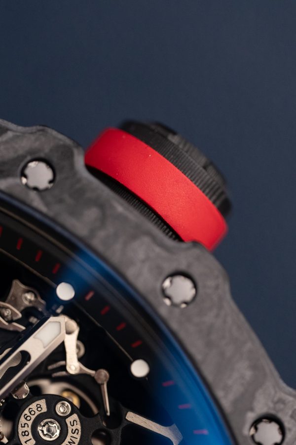 Đồng Hồ Richard Mille Chế Tác RM35-01 Rafael Nadal Vỏ Carbon NTPT Màu Đen Xưởng ZF 49,9x43mm (2)